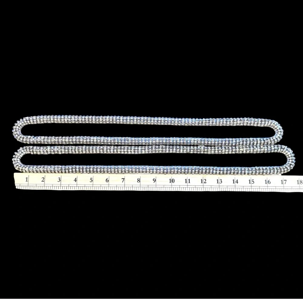 ✨ Glamorous Crystal Rhinestone Rope Necklaces (Set of 2) ✨ - Picture 8 of 9